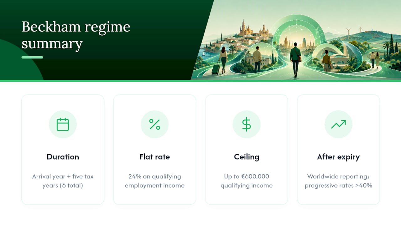 Beckham Law duration and tax rate comparison
