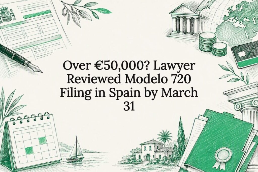 Decorative Modelo 720 filing title card