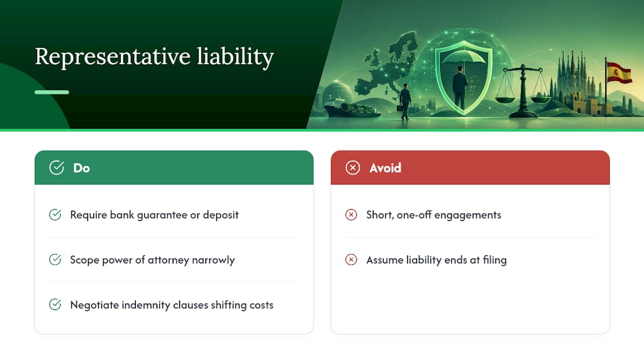 What Liability Does the Representative Actually Carry? — overview diagram