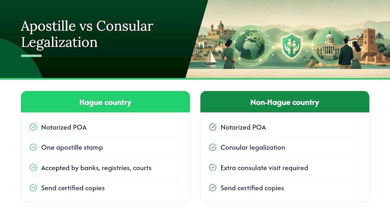 Apostille and consular legalization comparison